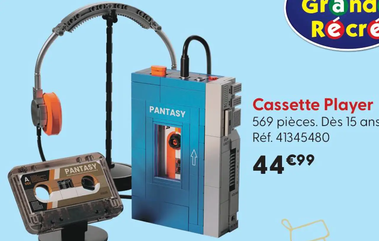 Jeu de construction Cassette Player Pantasy