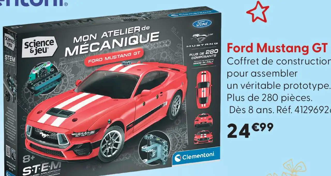 Clementoni Mon Atelier de Mécanique - Ford Mustang GT