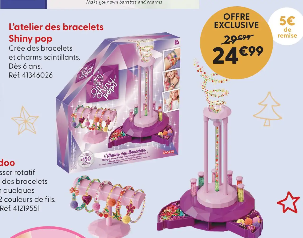 Lansay L'atelier des bracelets Shiny pop