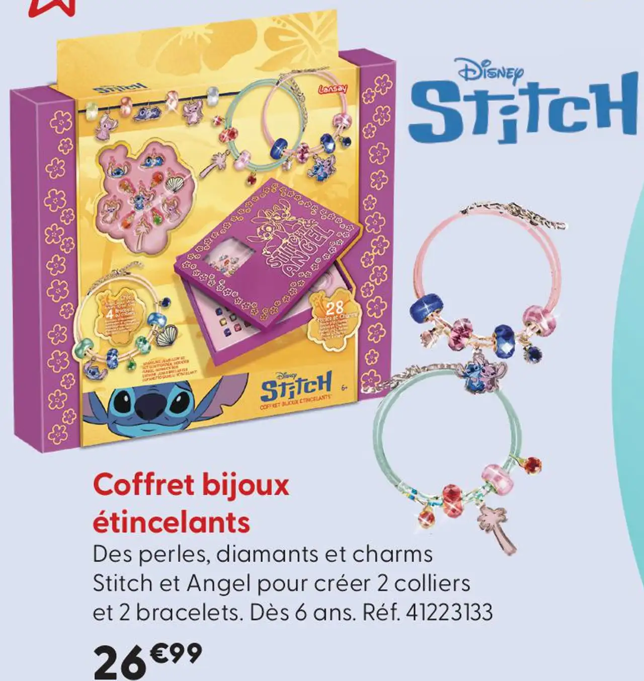 Disney Stitch Coffret bijoux étincelants