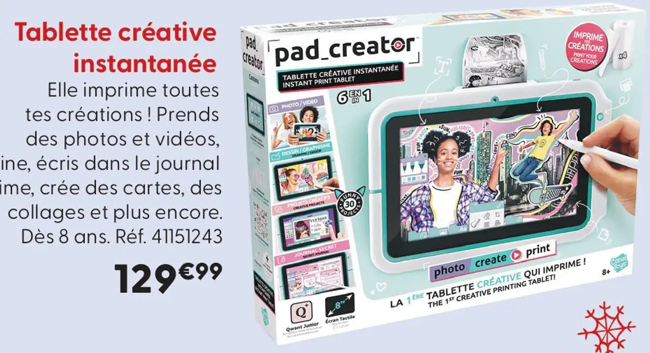 Tablette créative instantanée Pad creator