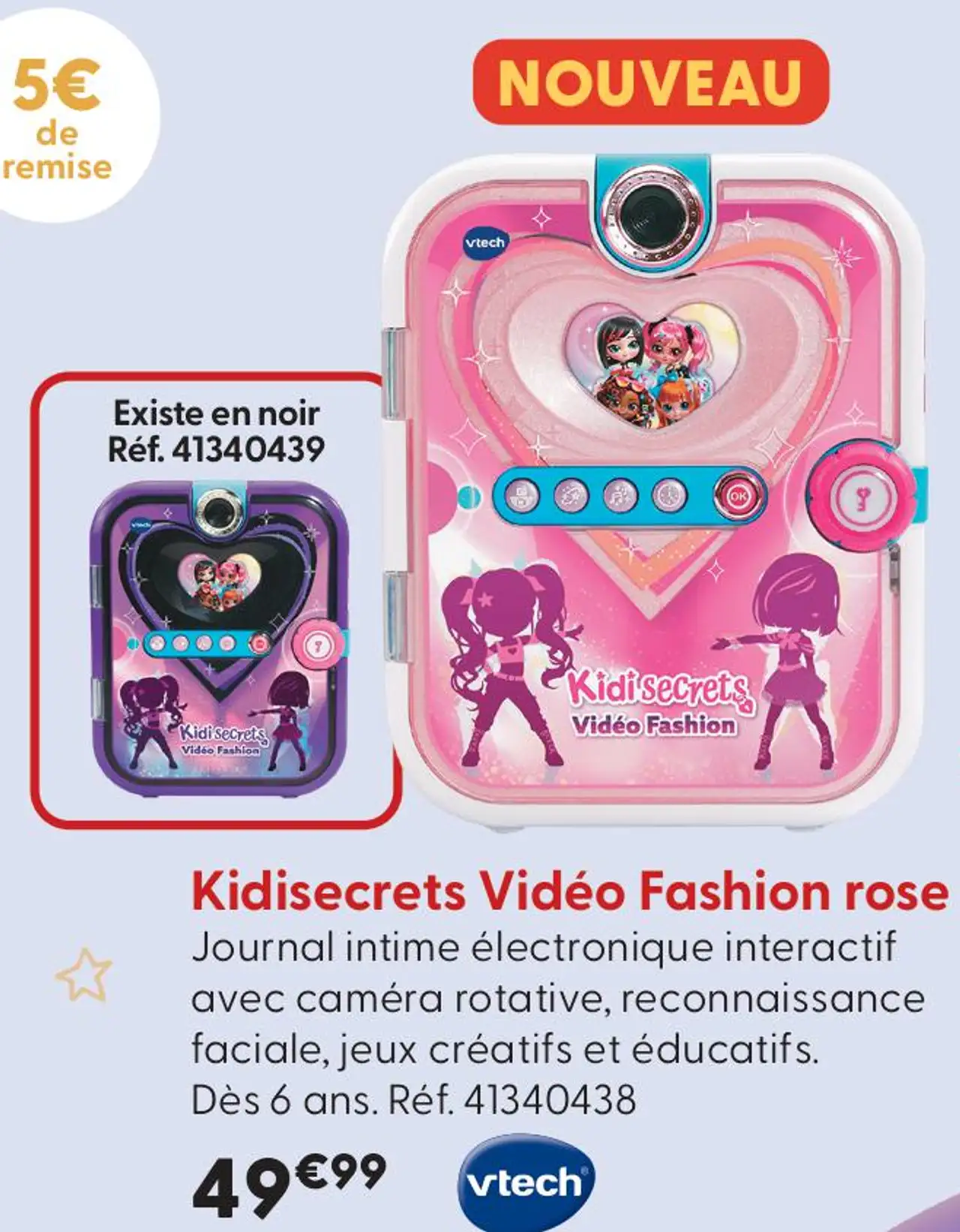 Kidisecrets Vidéo Fashion rose VTech