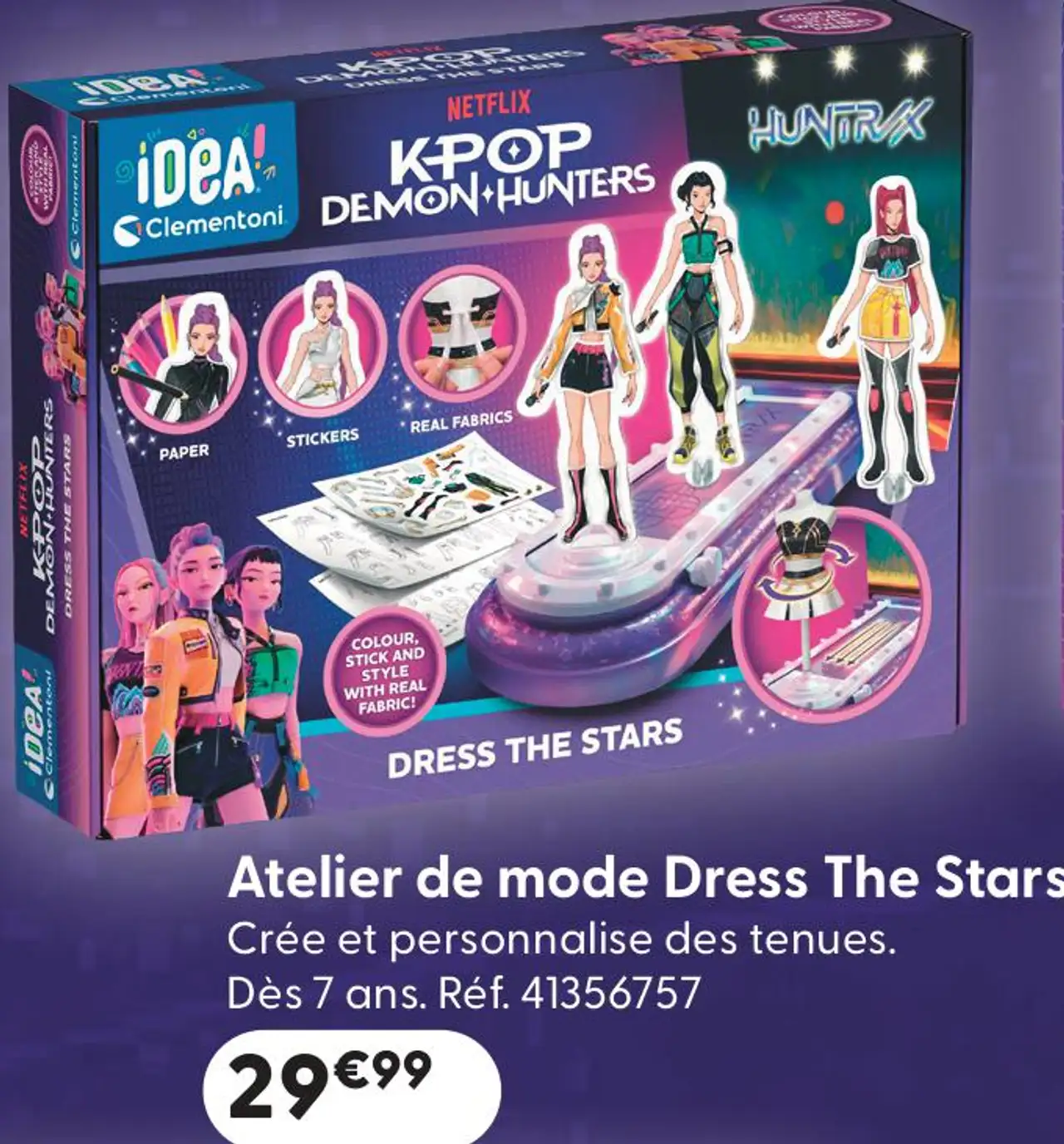 Jeu Création de mode Atelier de mode Dress The Stars Clementoni