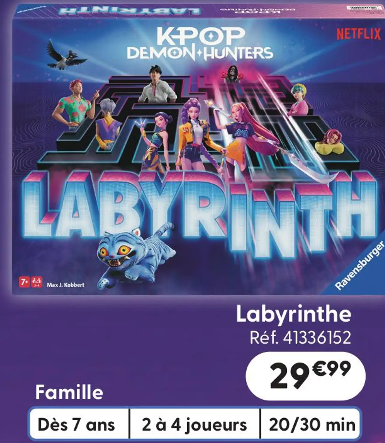 Jeu de société Labyrinthe KPOP Demon Hunters Ravensburger