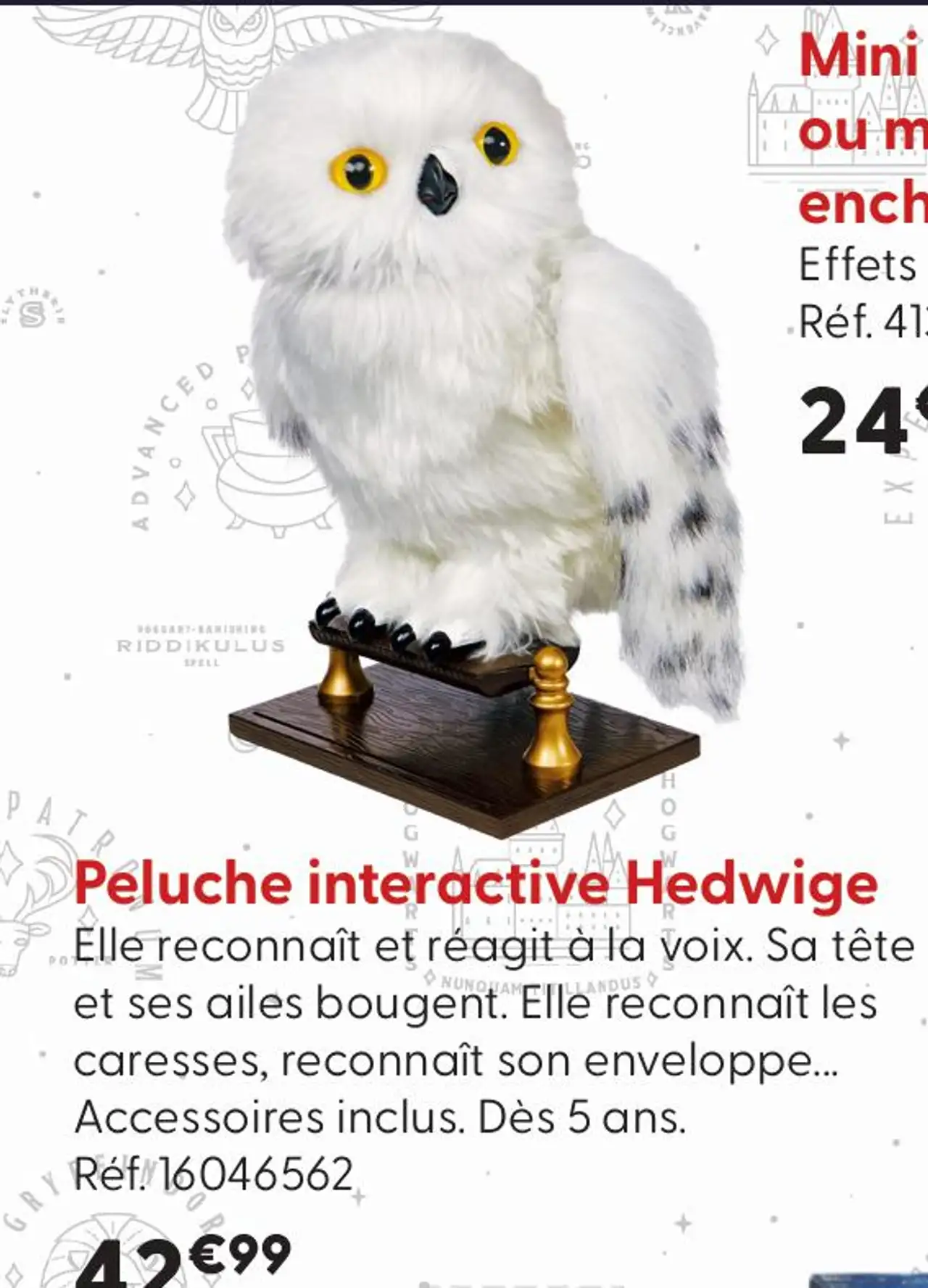 Peluche interactive Hedwige Harry Potter