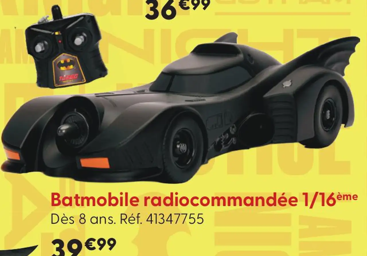 Batmobile radiocommandée 1/16ème Batman