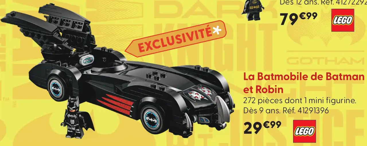 Jeu de construction La Batmobile de Batman et Robin LEGO