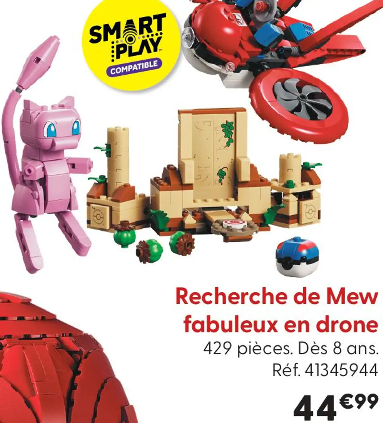 Jeu de construction Smart Play Recherche de Mew fabuleux en drone Pokémon