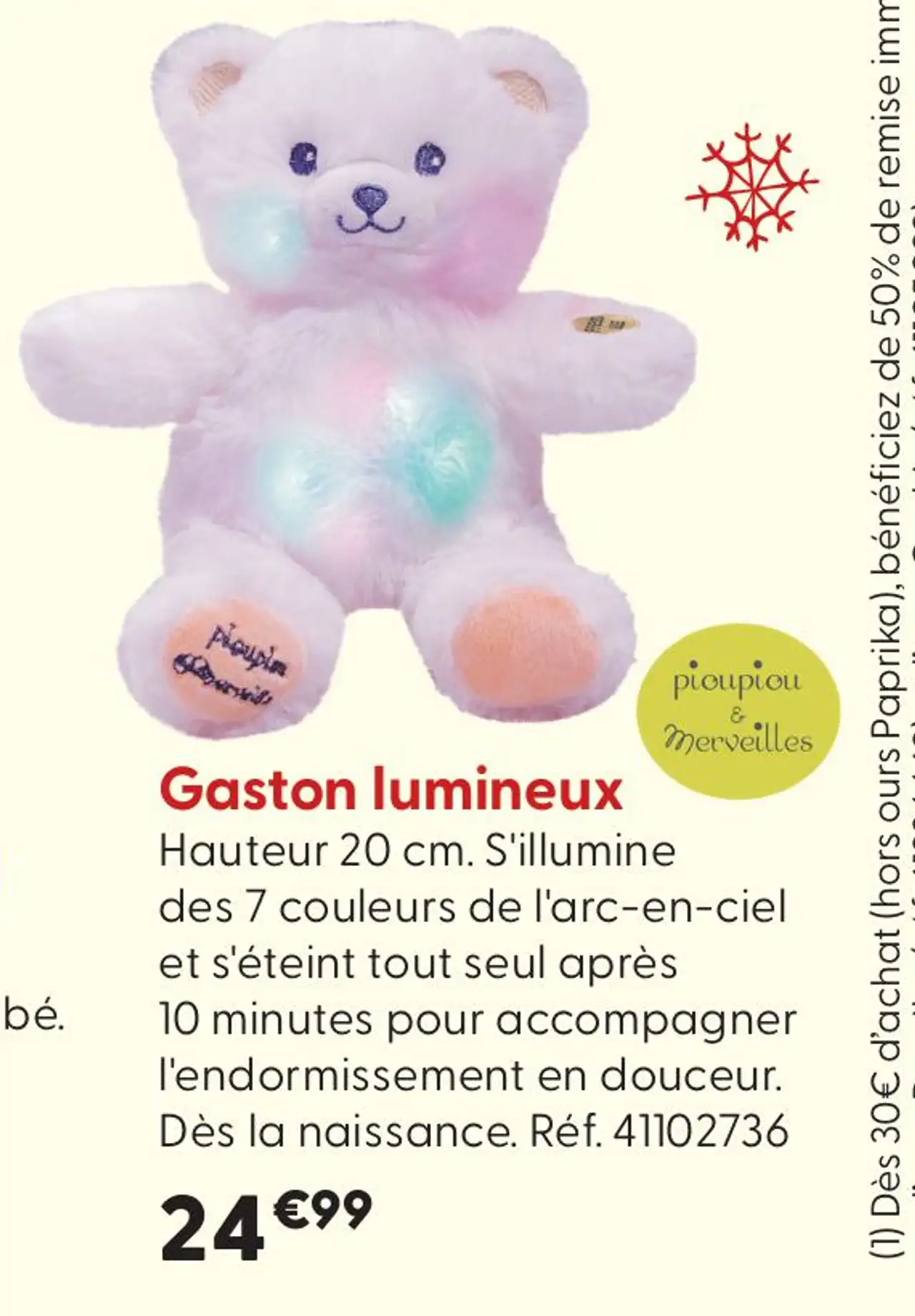 Gaston lumineux Pioupiou & Merveilles