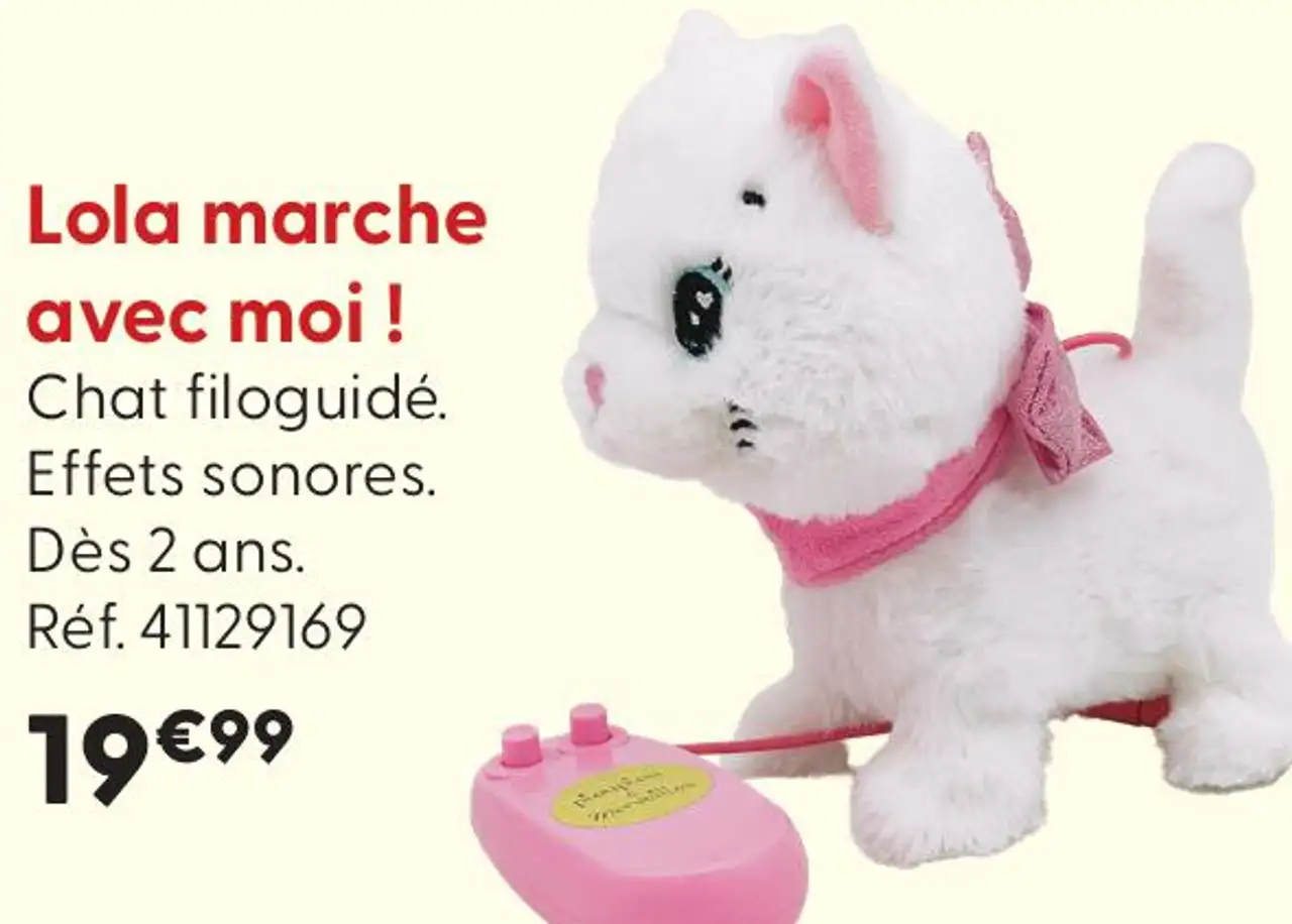 Lola marche avec moi ! Chat filoguidé