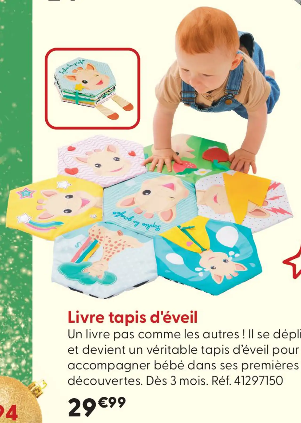 Livre tapis d'éveil Sophie la girafe