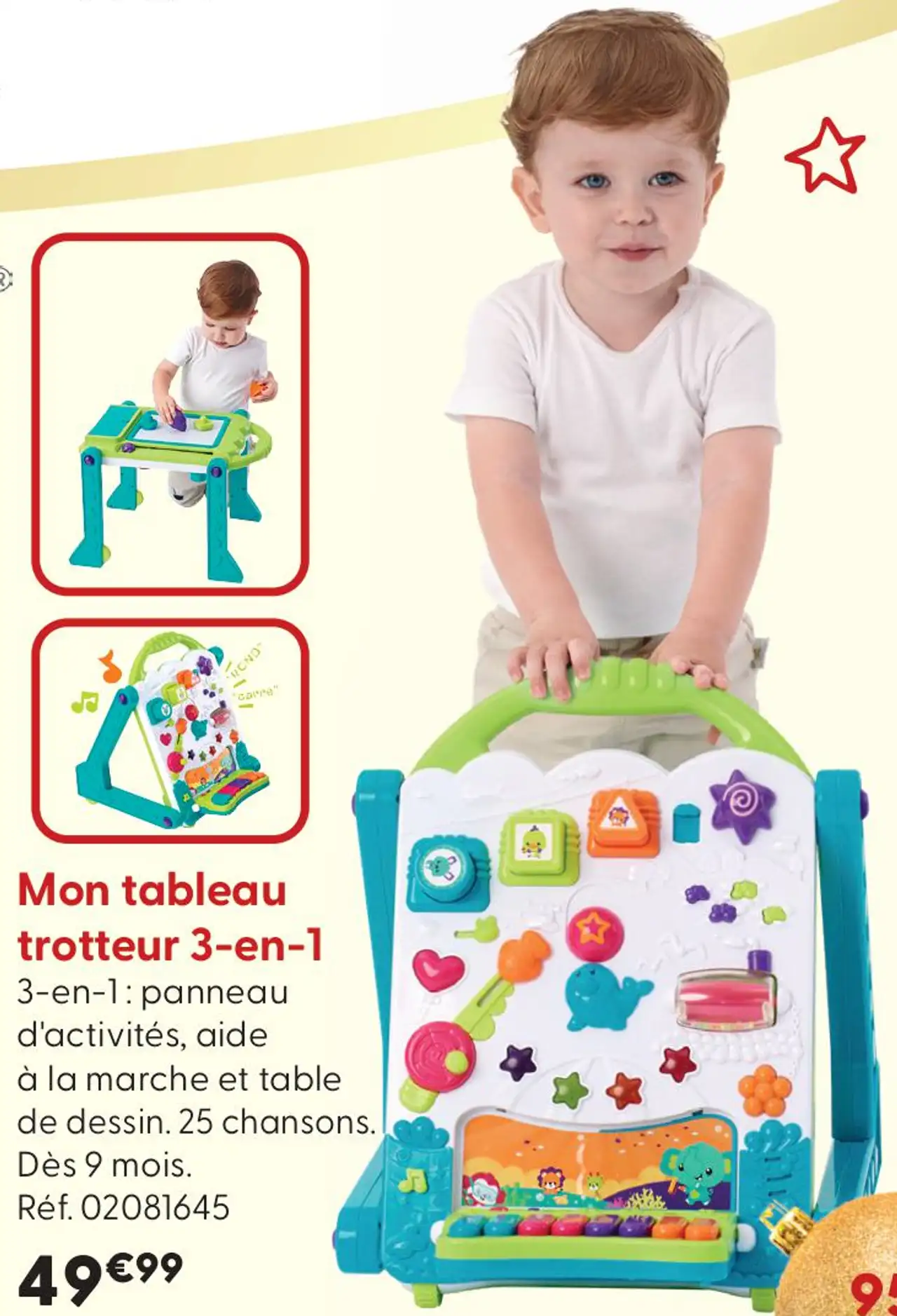 Mon tableau trotteur 3-en-1 Auby