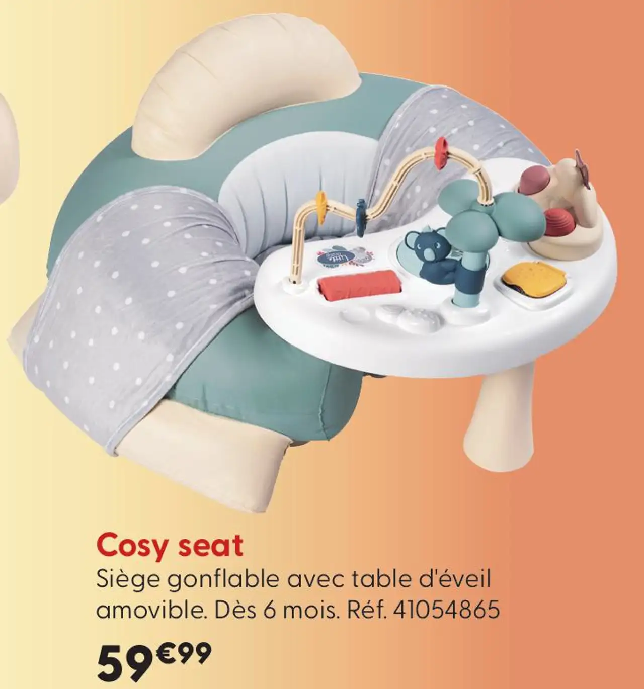 Siège gonflable Cosy seat Little Smoby