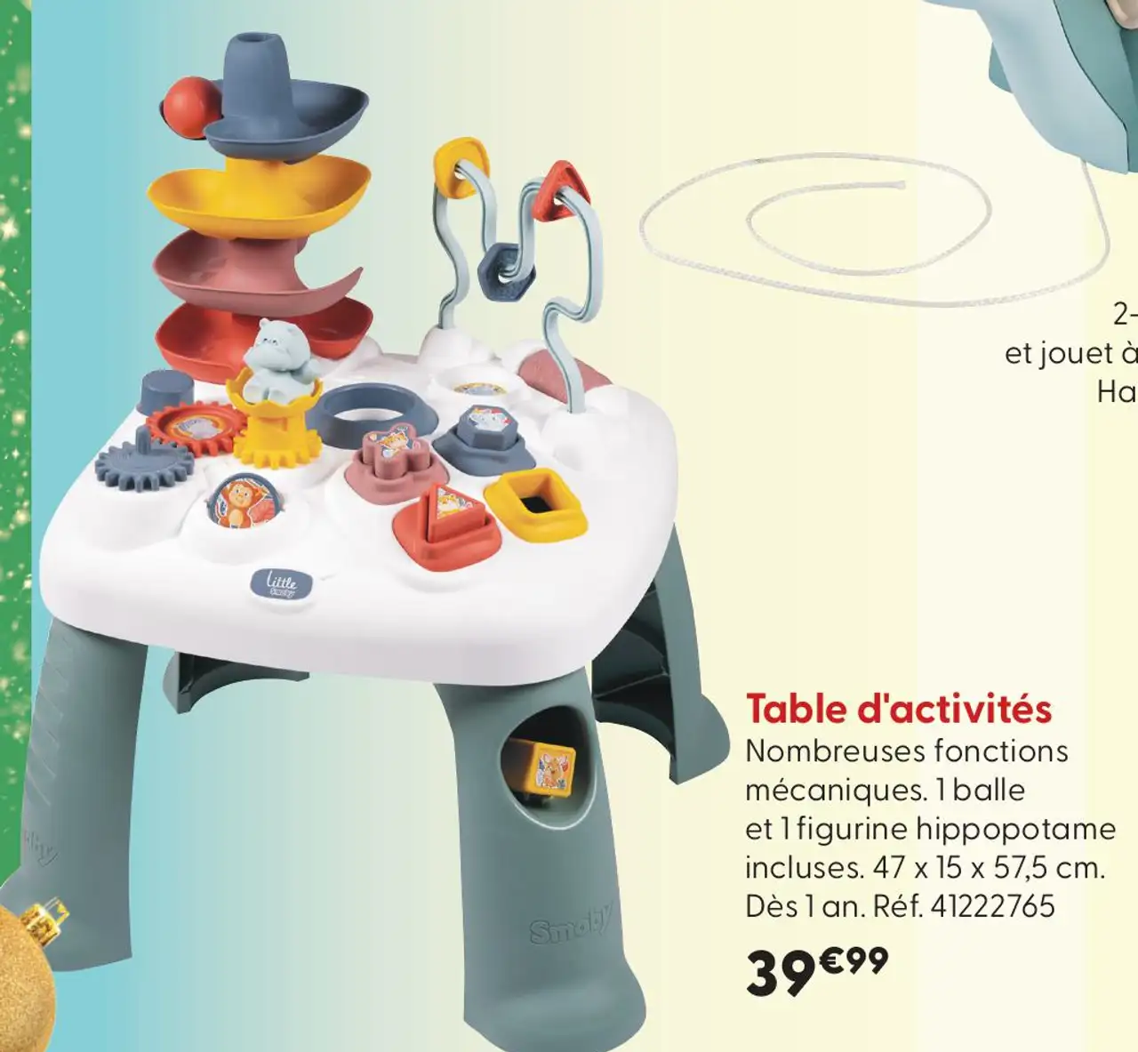 Table d'activités Little Smoby