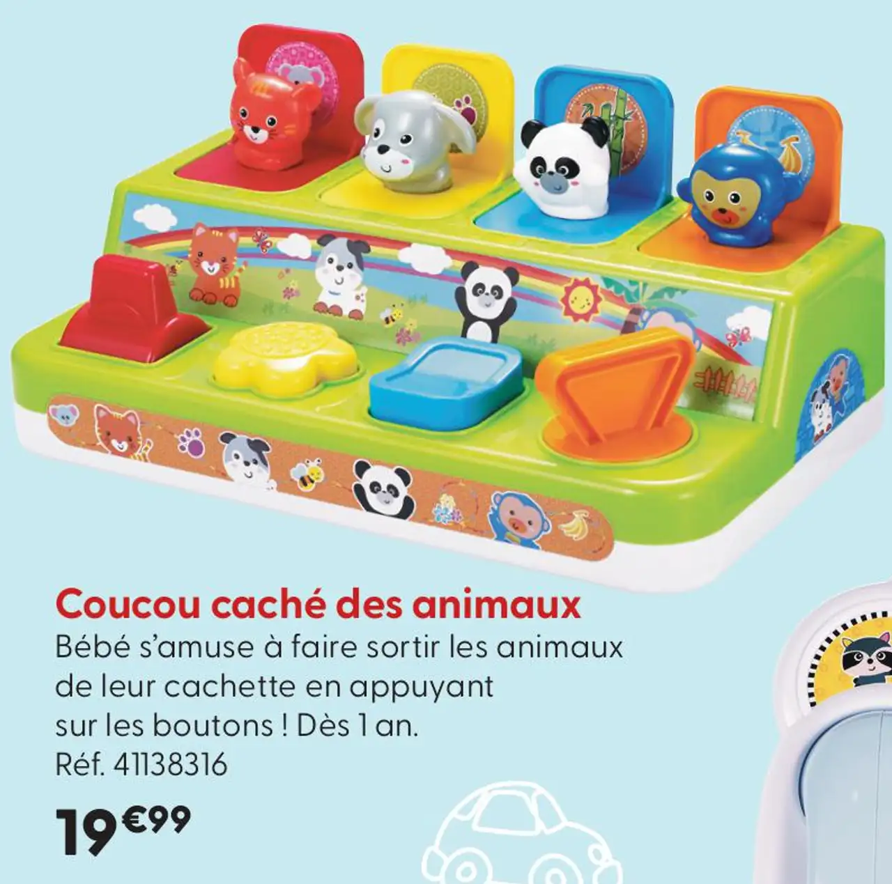 Coucou caché des animaux t'mimi