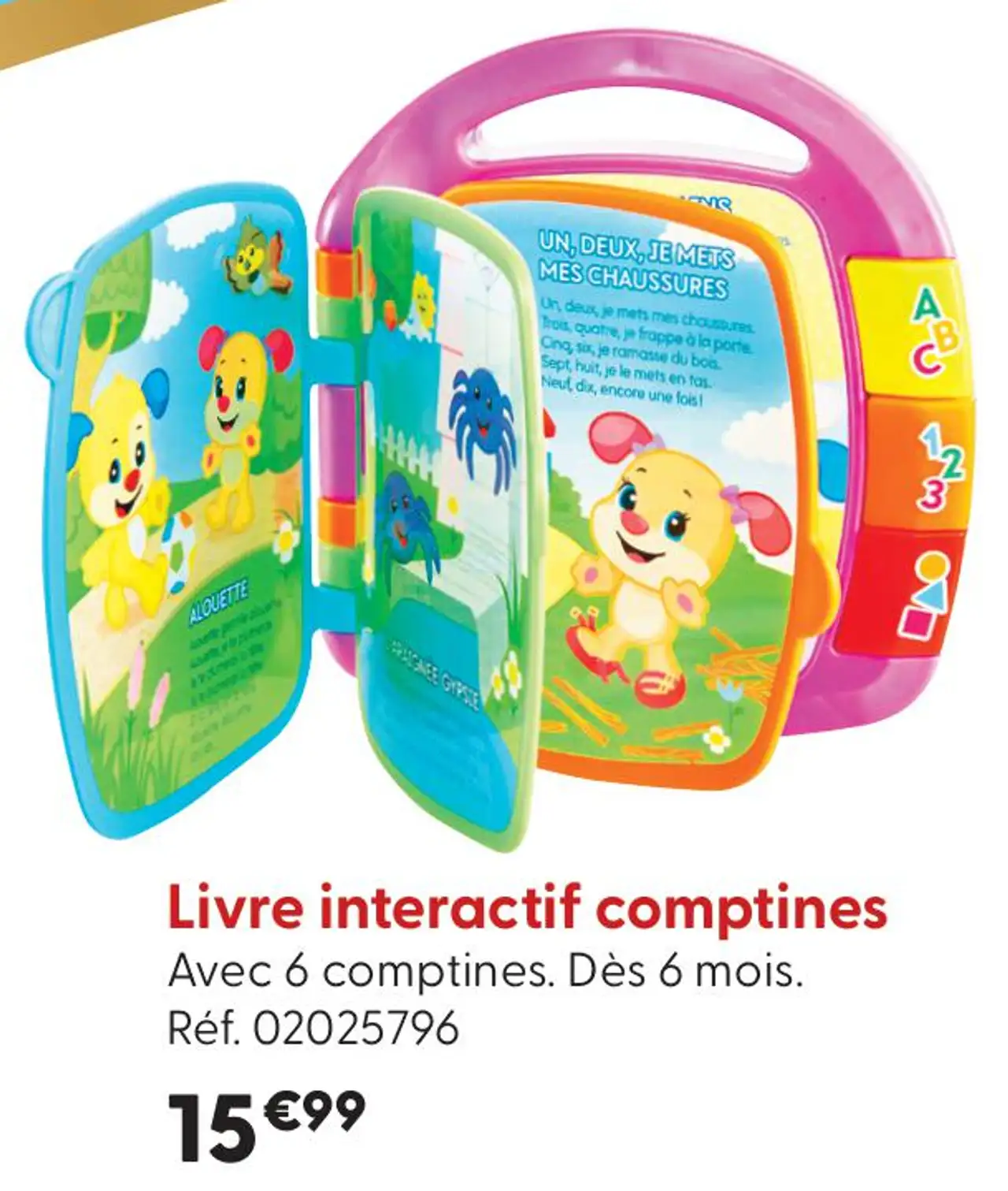 Livre interactif comptines