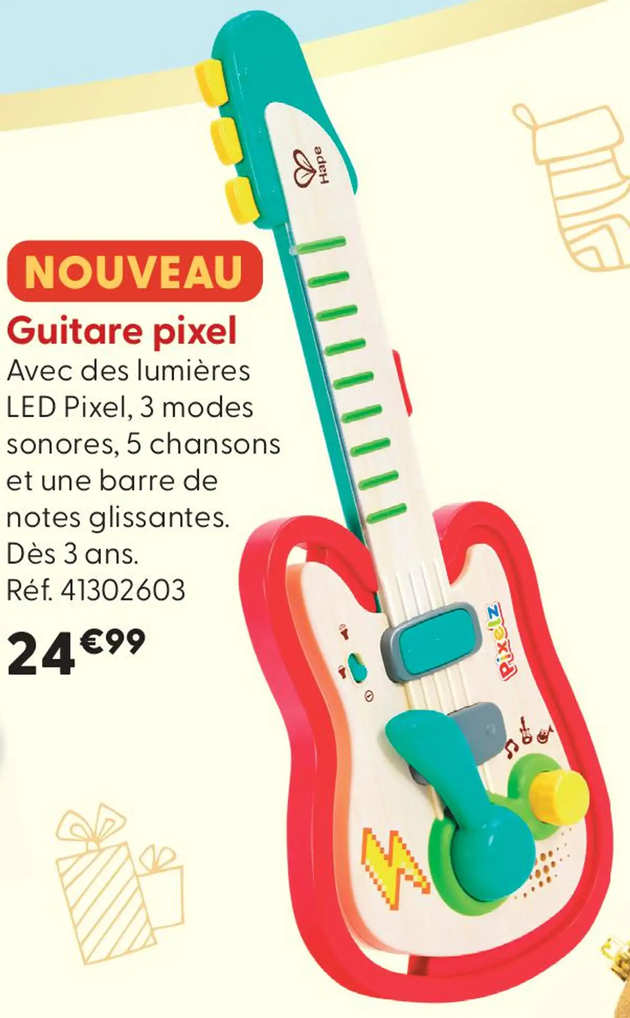 Guitare pixel Hape