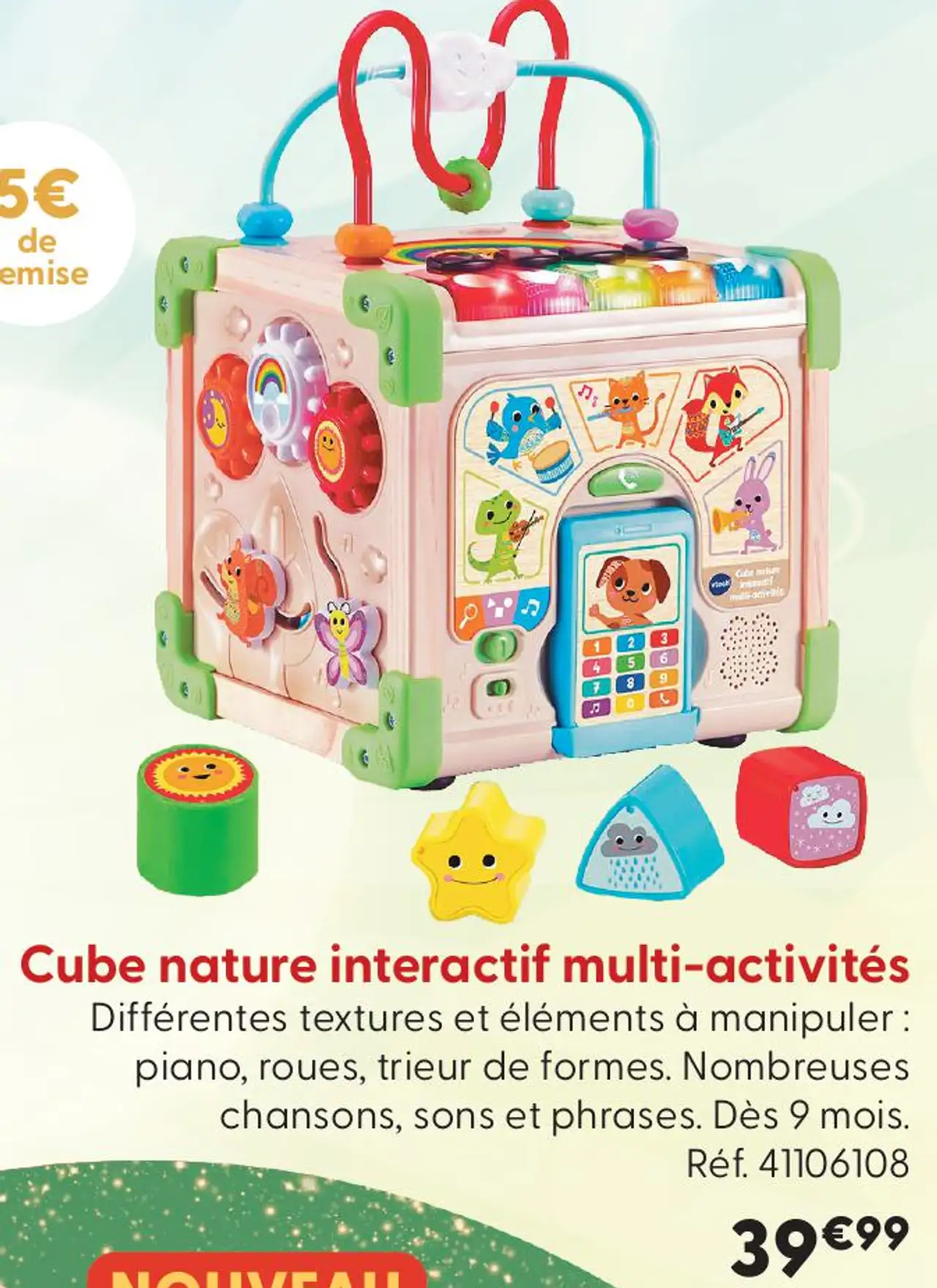 Cube nature interactif multi-activités Vtech Baby
