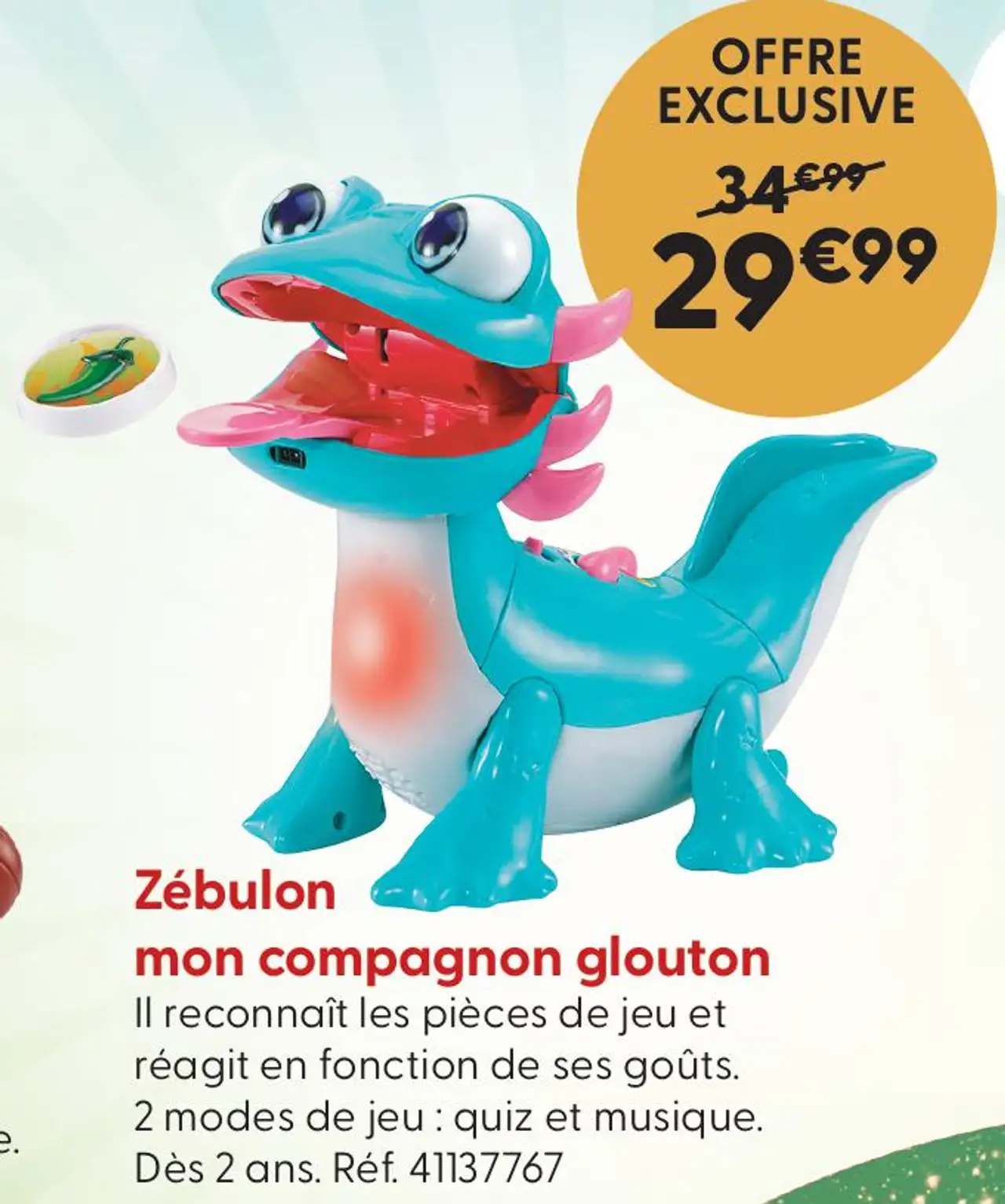 Zébulon mon compagnon glouton Vtech Baby