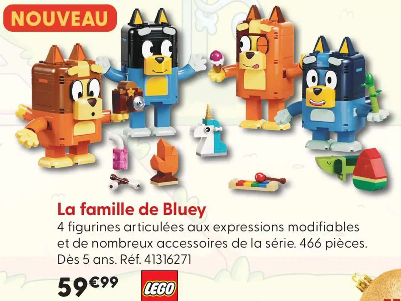 La famille de Bluey Lego