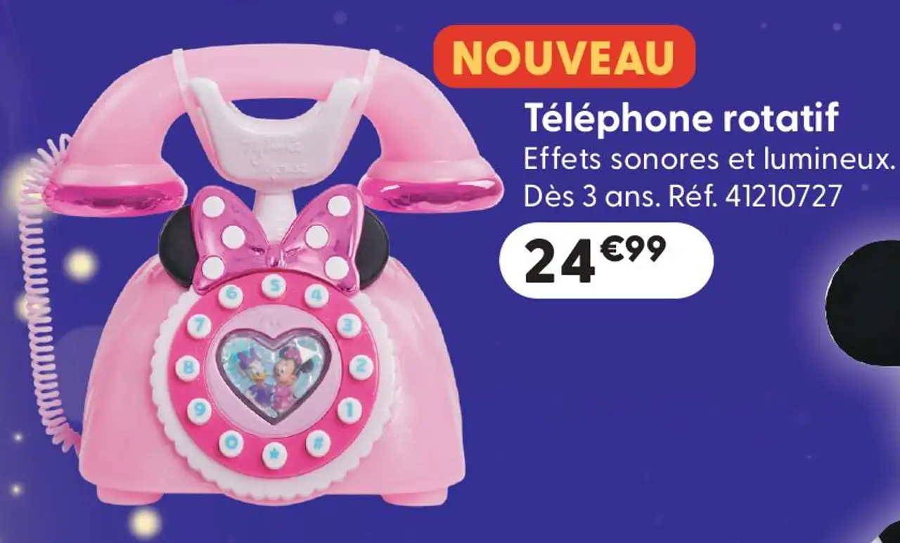 Téléphone rotatif Disney