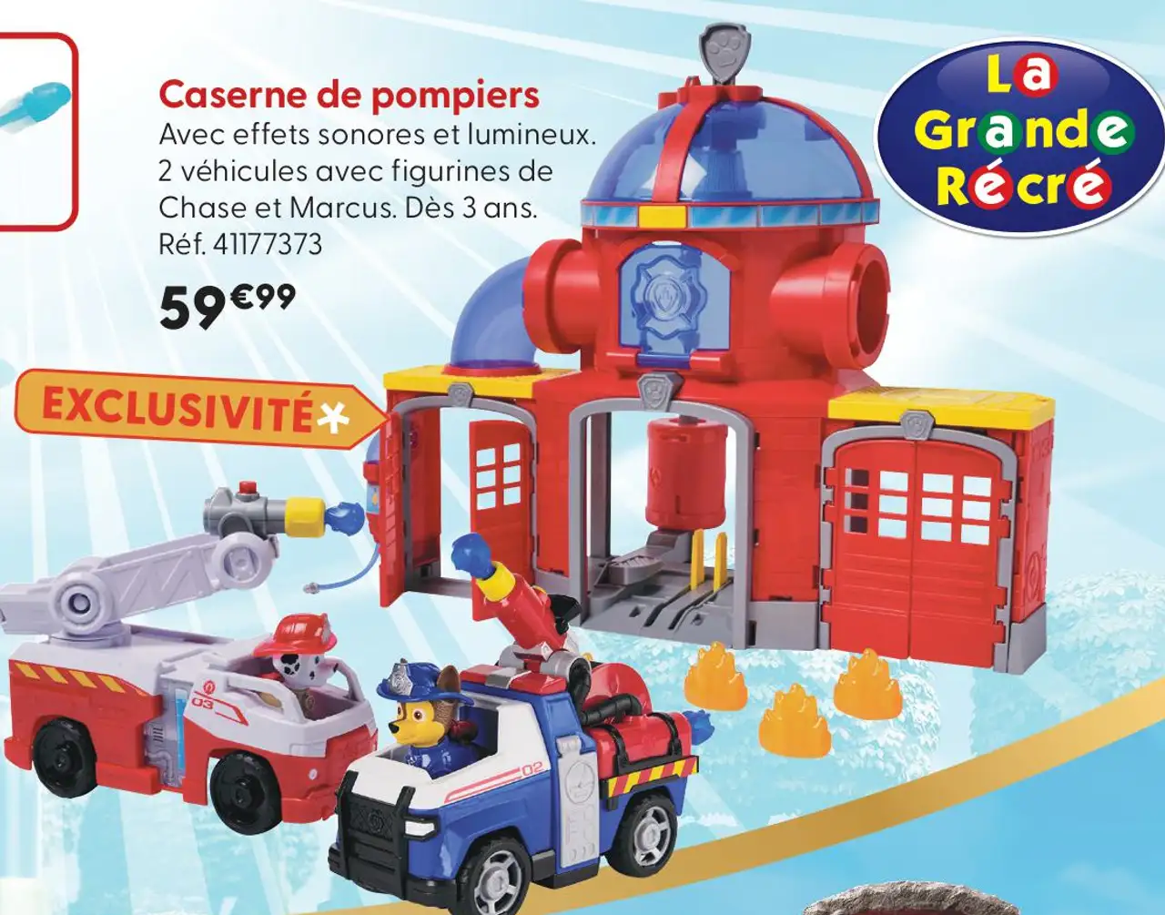 Caserne de pompiers Paw Patrol