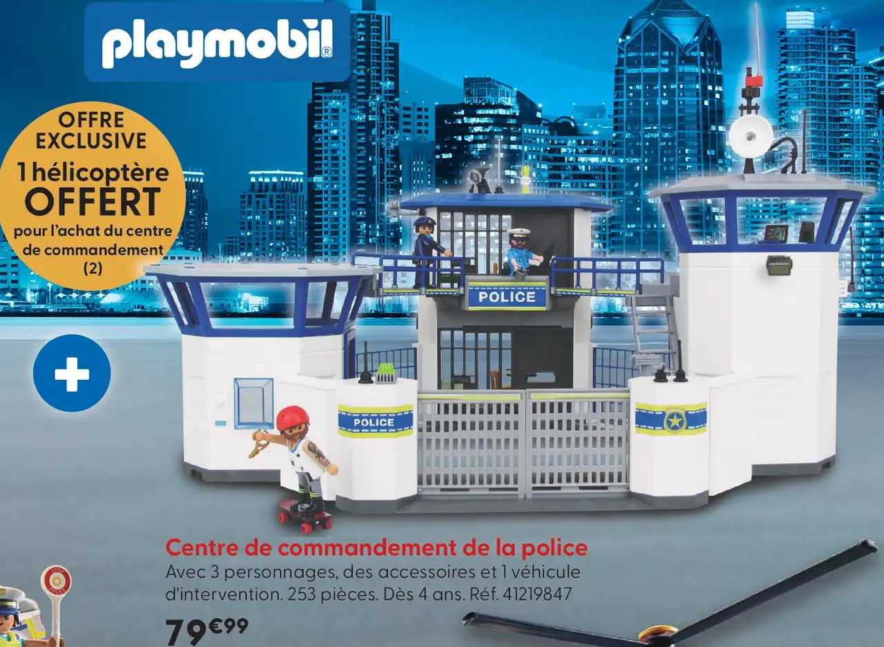 Centre de commandement de la police Playmobil