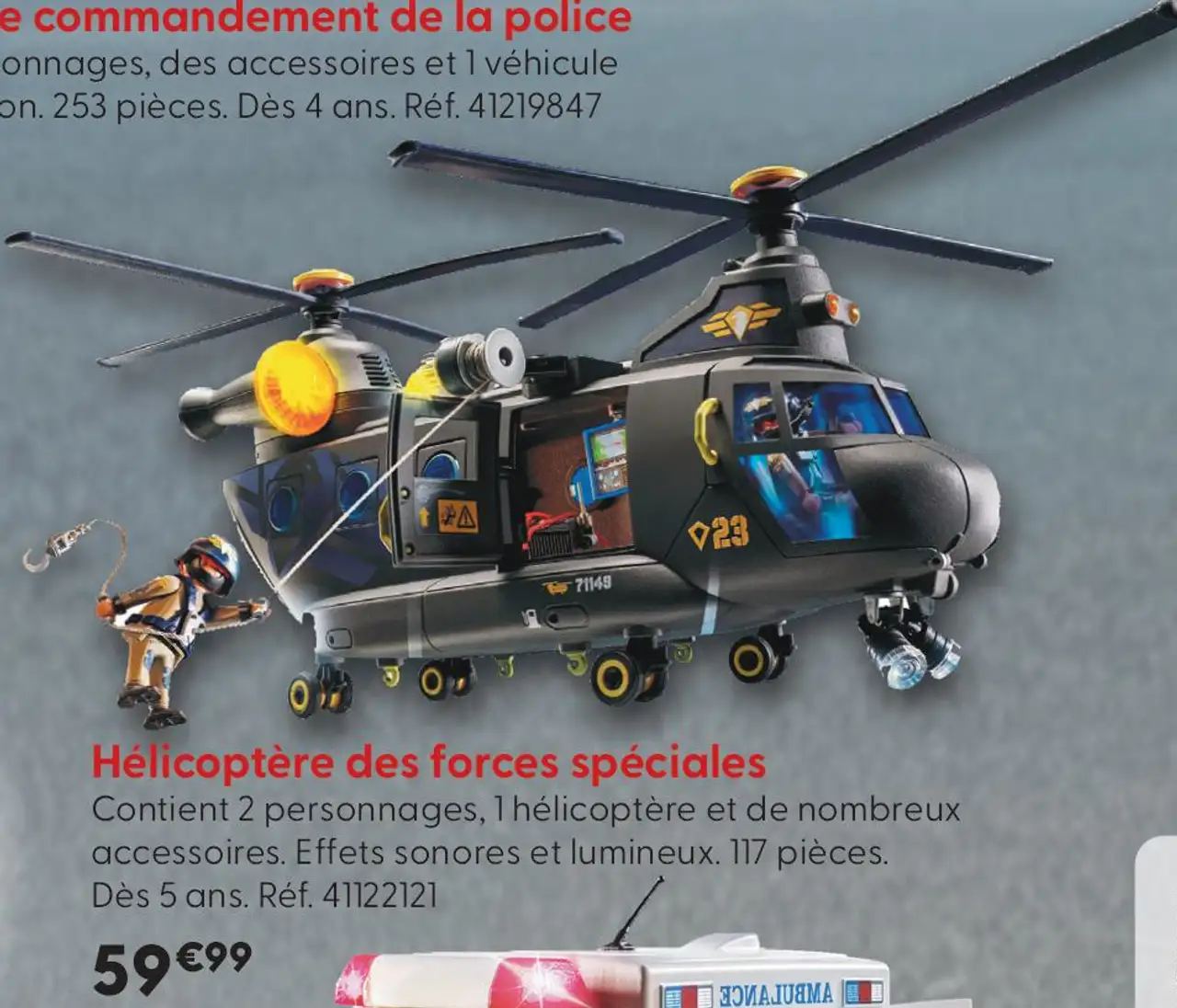 Hélicoptère des forces spéciales Playmobil