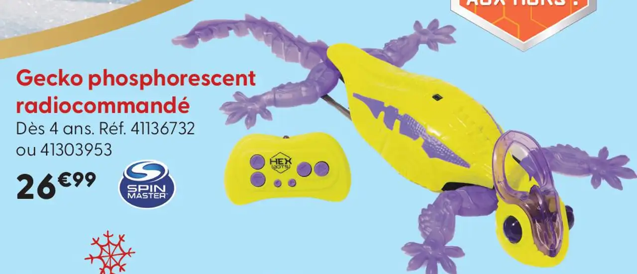 Gecko phosphorescent radiocommandé Spin Master