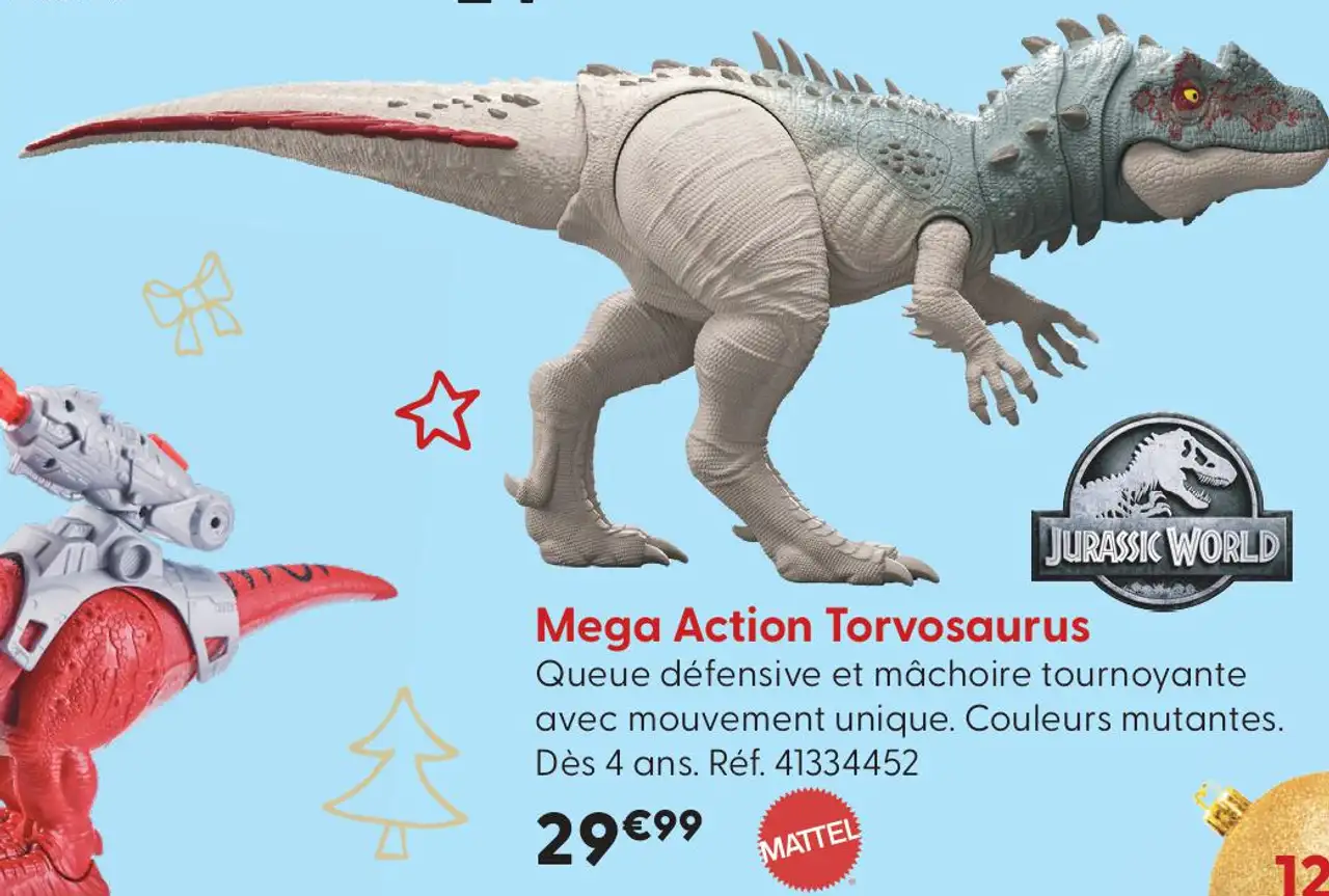 Mega Action Torvosaurus Jurassic World Mattel