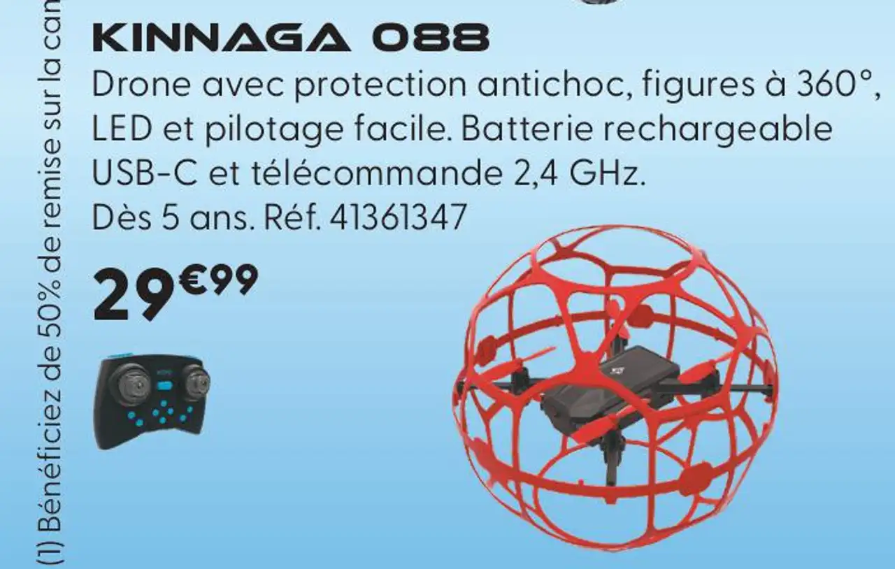 KINNAGA 088 KOO Drone avec protection antichoc