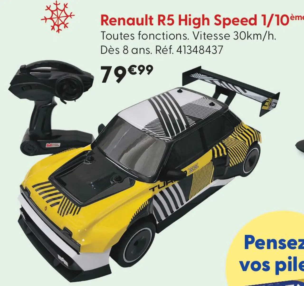 Voiture radiocommandée Renault R5 High Speed 1/10ème