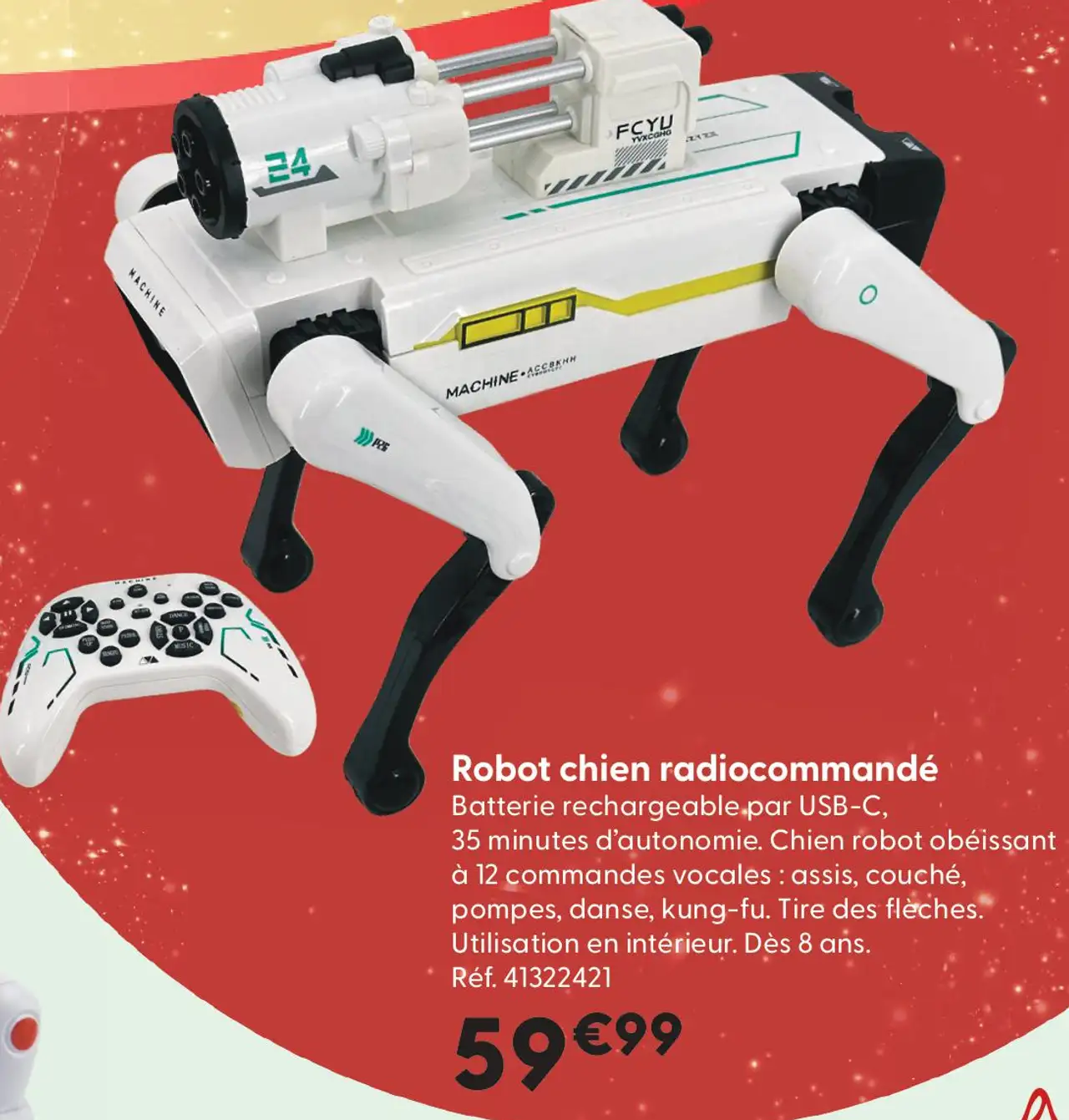 Robot chien radiocommandé