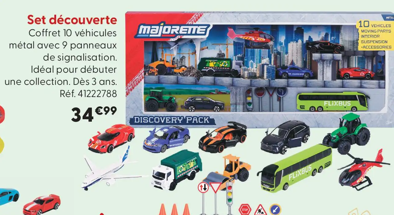 Set découverte Coffret 10 véhicules Majorette