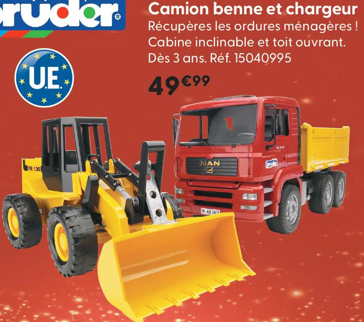 Camion benne et chargeur Bruder