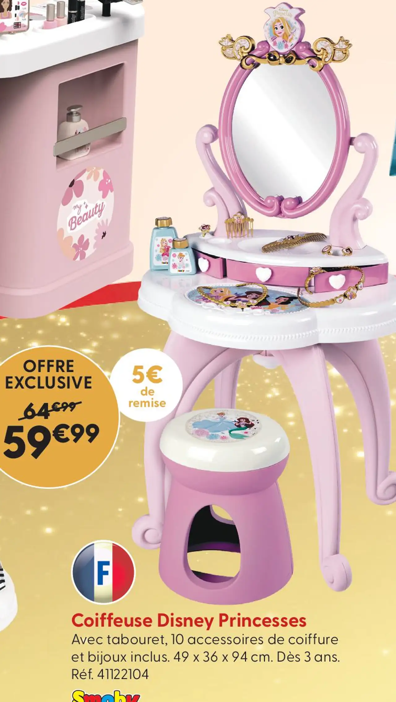 Coiffeuse Disney Princesses Smoby