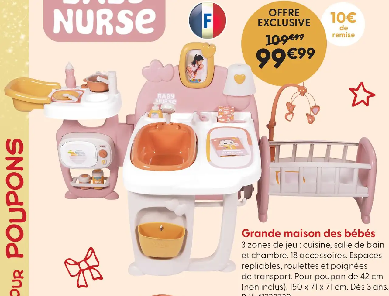 Grande maison des bébés Smoby Baby Nurse