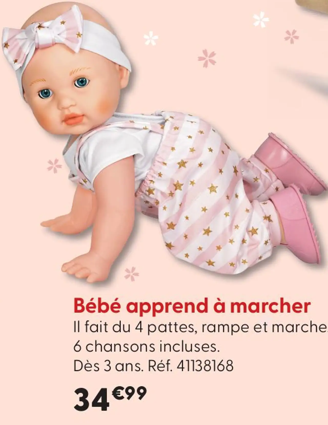 Poupon Bébé apprend à marcher Cerise & Capucine