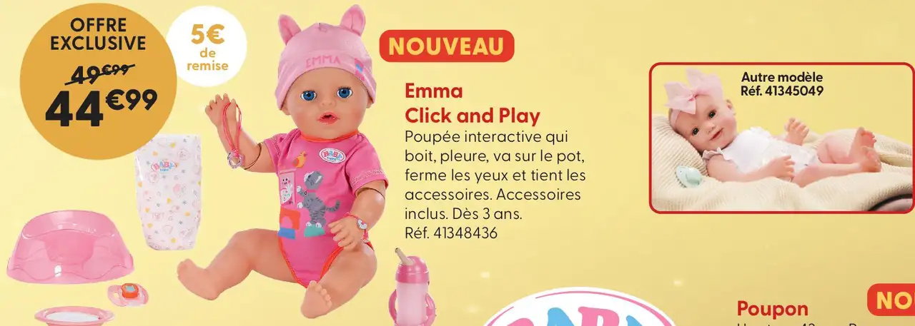 Emma Click and Play BABY born