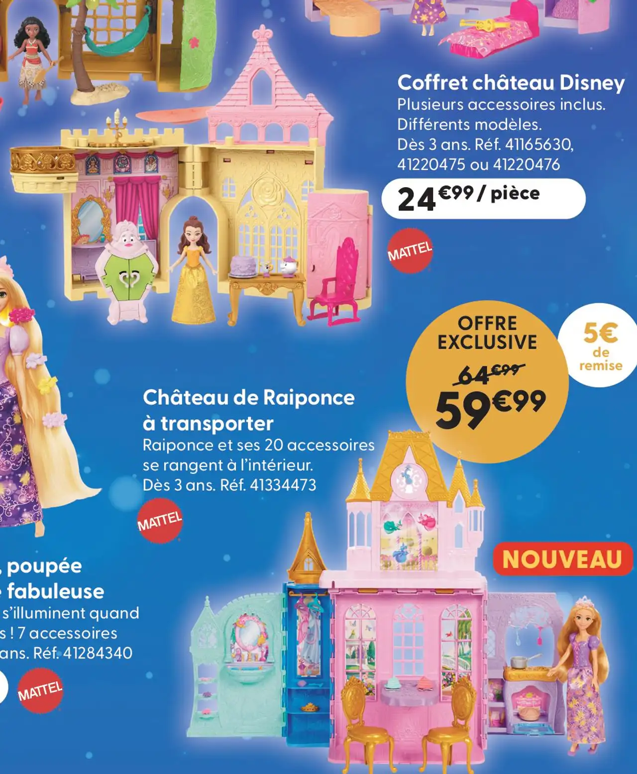 Château de Raiponce à transporter Disney