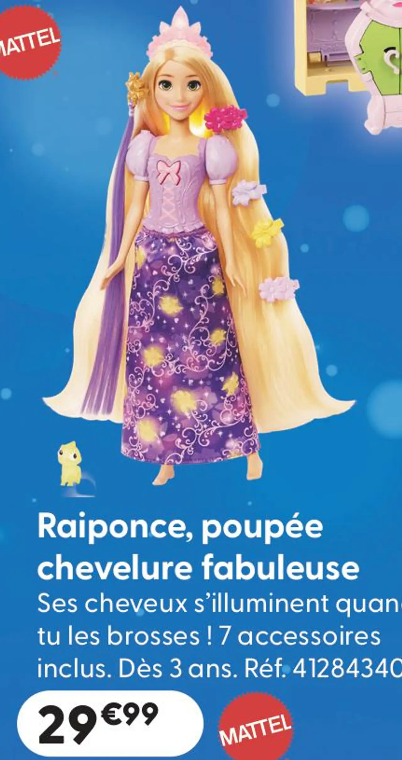 Raiponce, poupée chevelure fabuleuse Disney