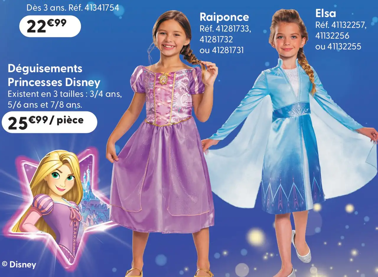 Déguisements Princesses Disney