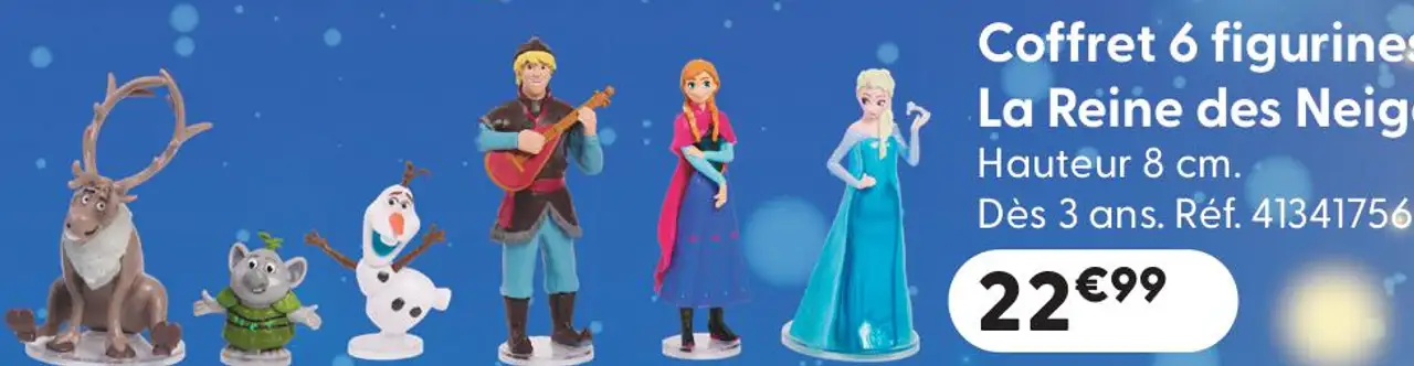 Coffret 6 figurines La Reine des Neiges