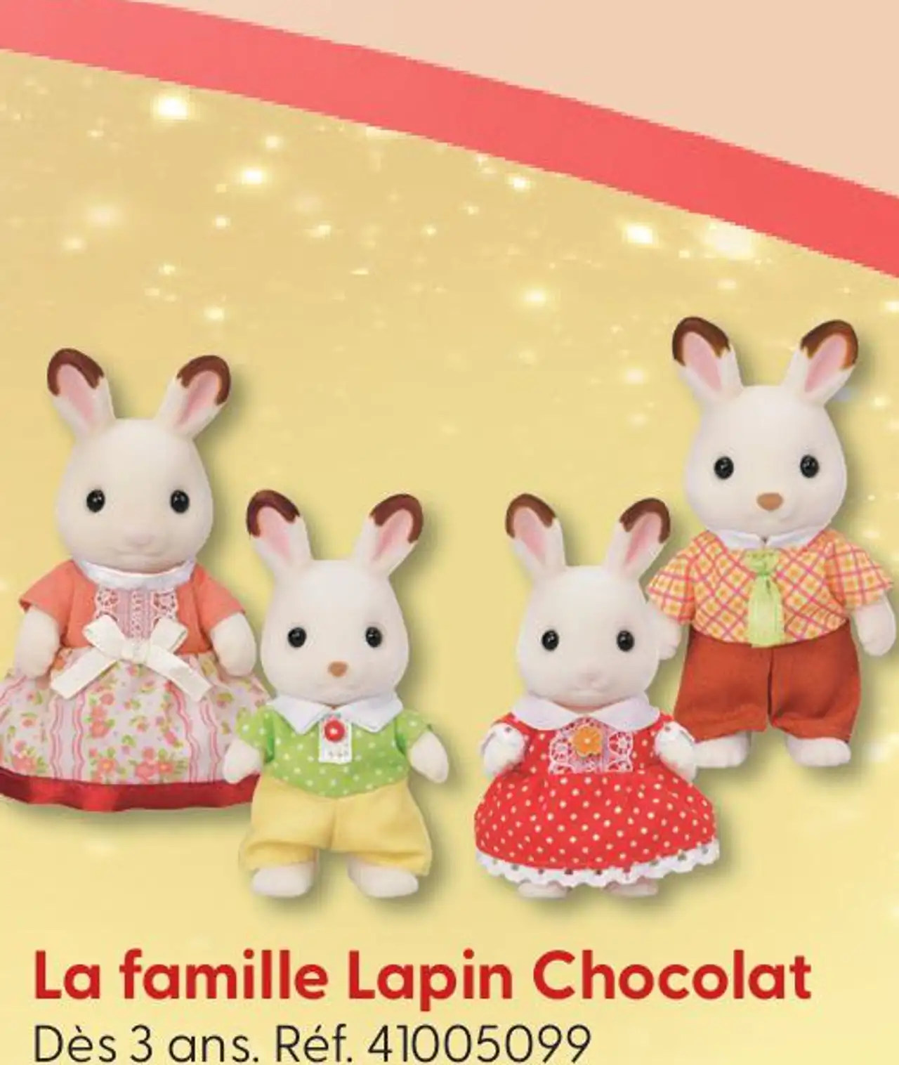 La famille Lapin Chocolat Sylvanian Families