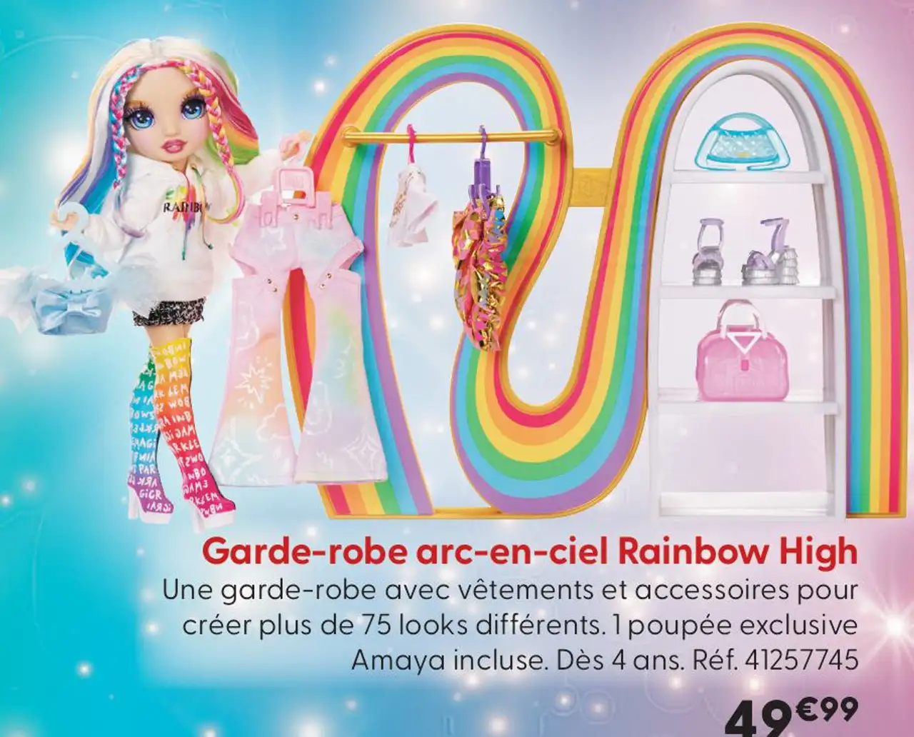 Garde-robe arc-en-ciel Rainbow High