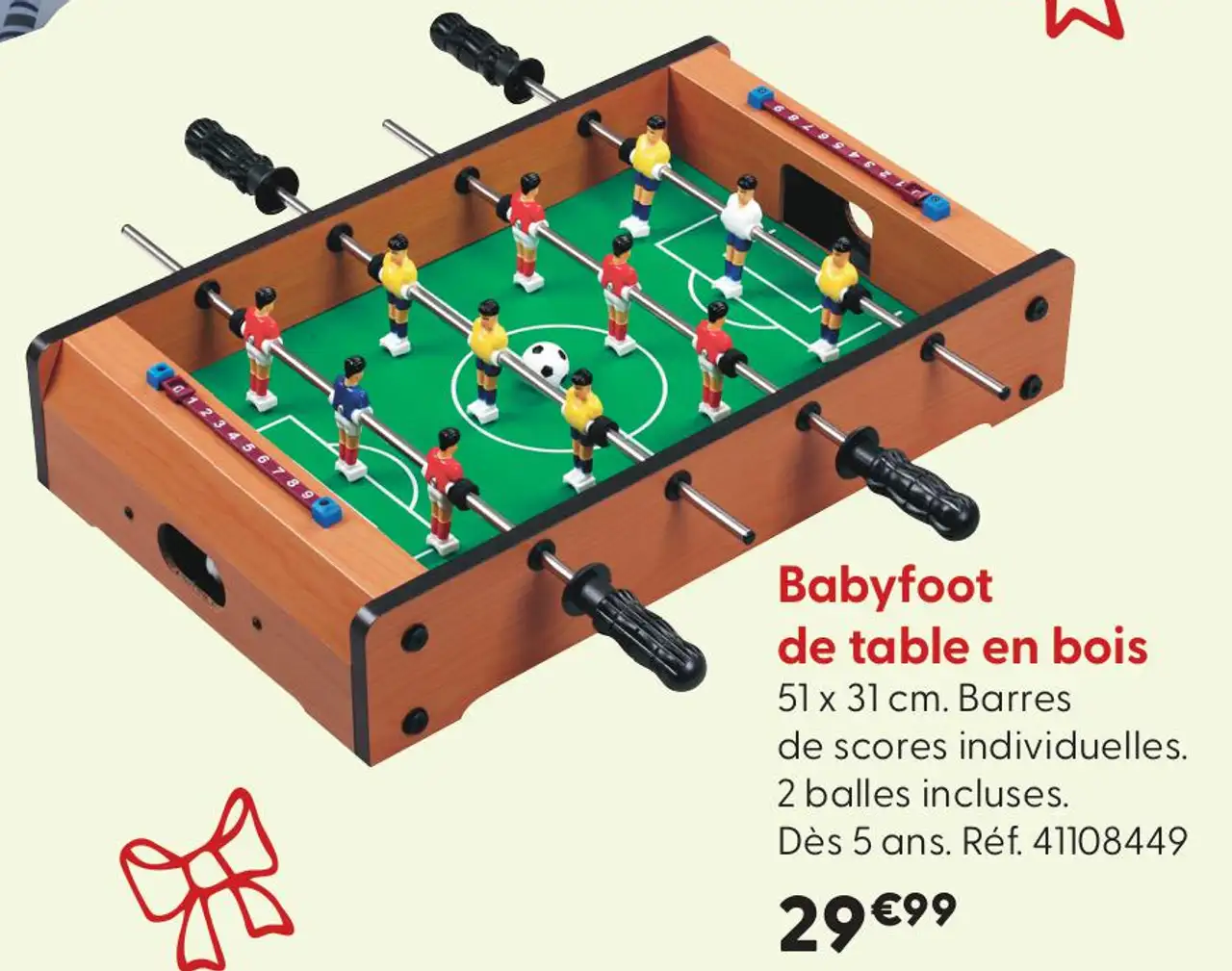 Babyfoot de table en bois
