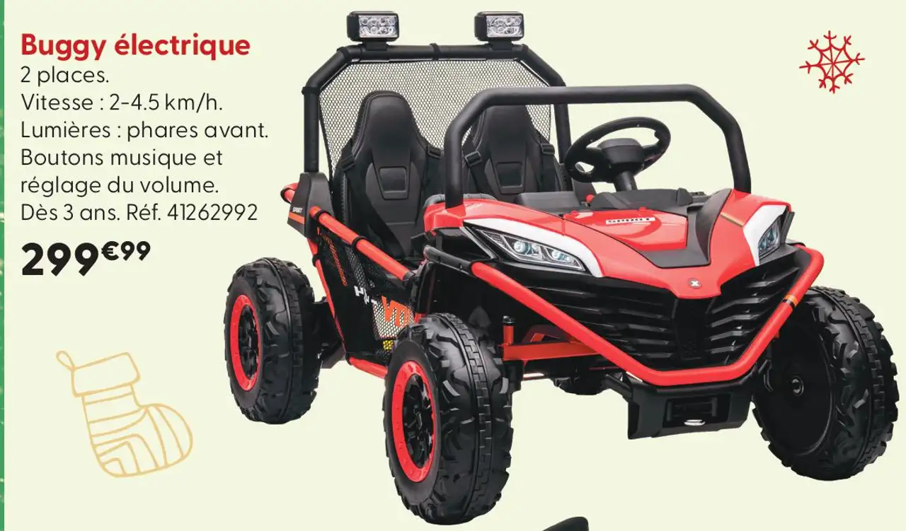 Buggy électrique 2 places