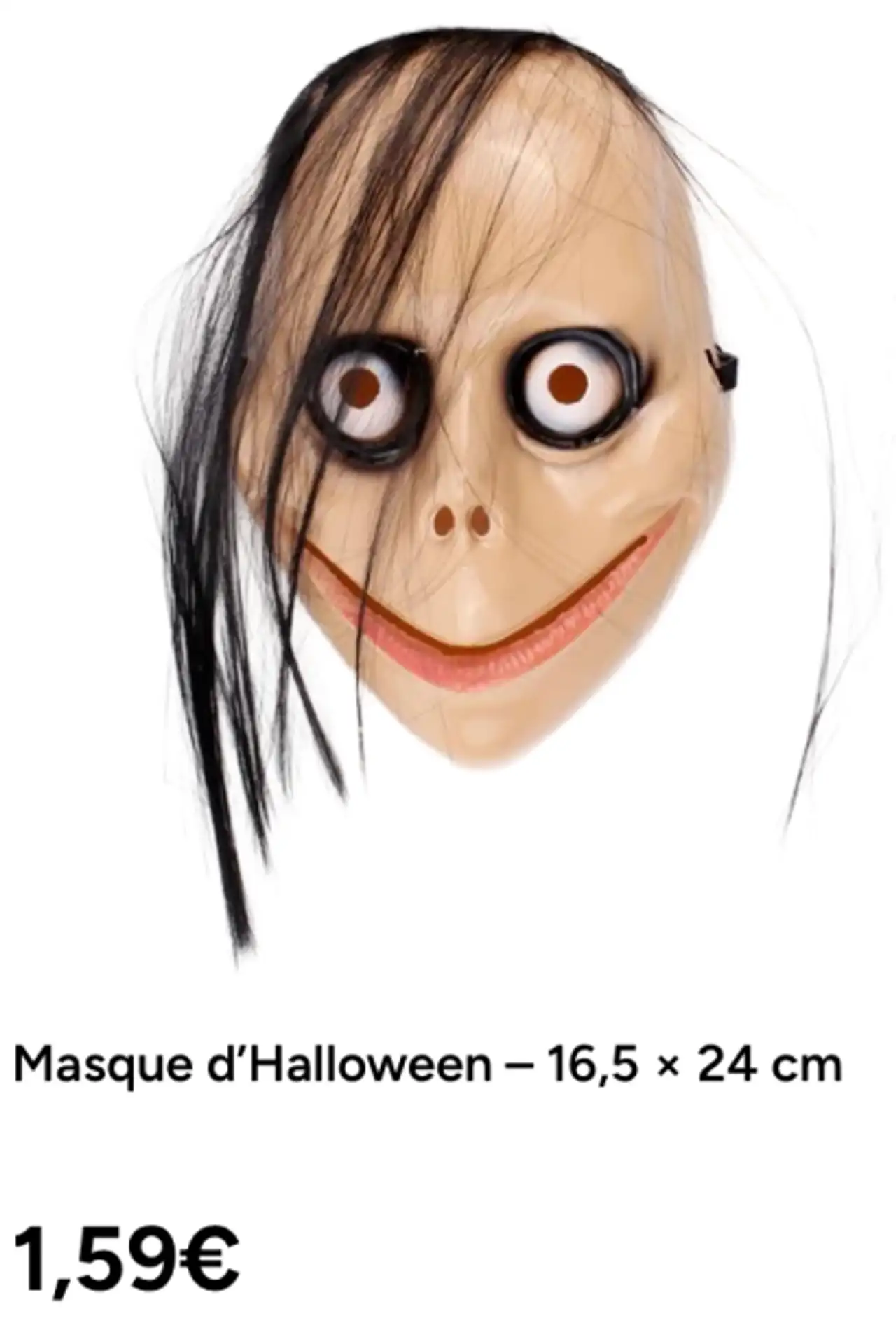 Masque d’Halloween – 16,5 × 24 cm