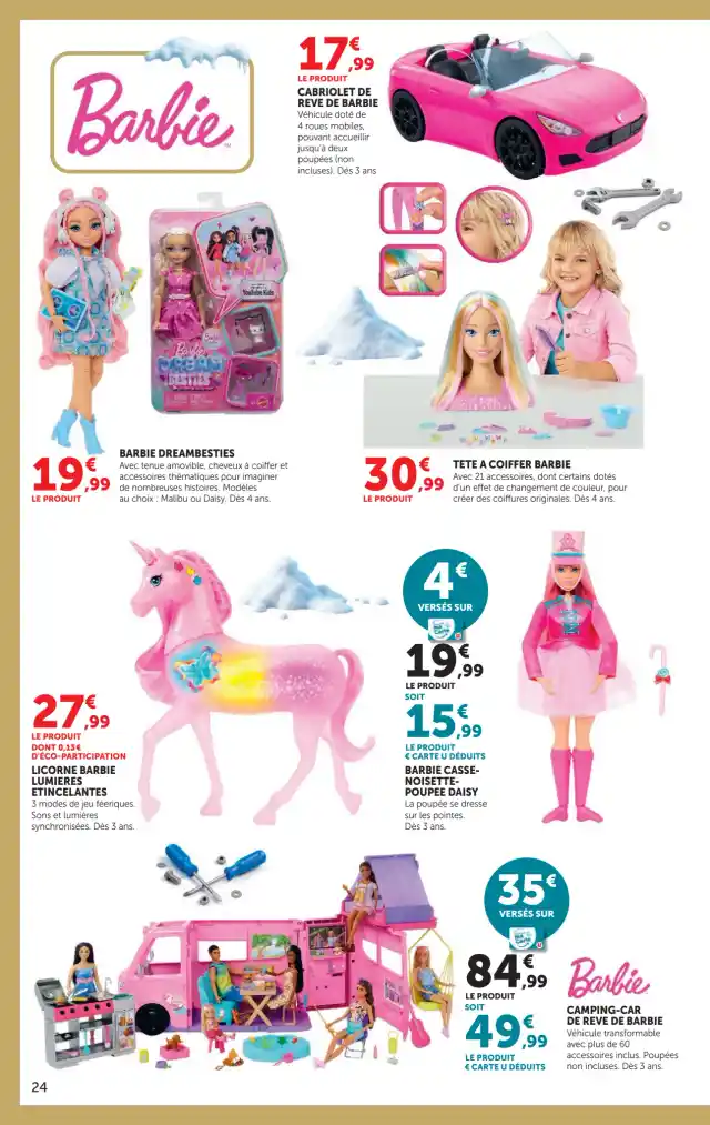 newspaper image - Licorne Barbie Lumières Étincelantes - Hyper U