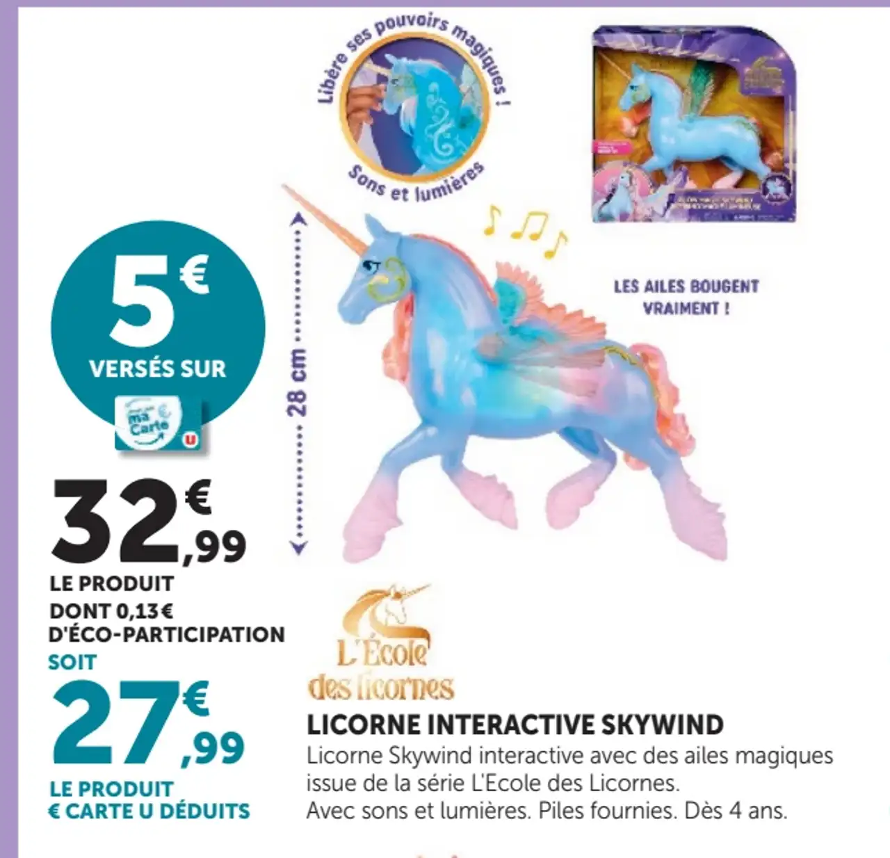 Licorne interactive Skywind L'École des licornes